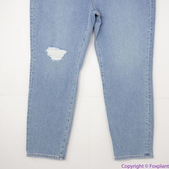 NEW Madewell The Momjean in Austrey Wash: Ripped Edition, 32 - Picture 5 of 16